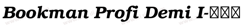 Bookman Profi Demi I字体转换